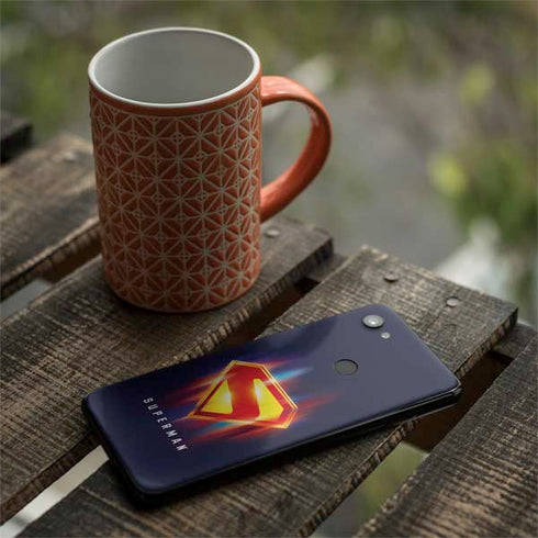 Superman 2025 Energy Shield Neon Emblem Google Pixel 3a XL Skin